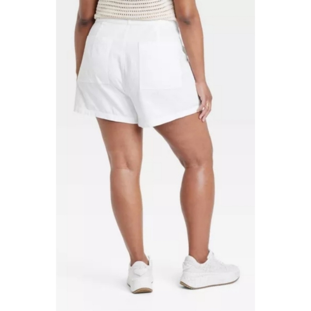 NEW Universal Thread High Rise White Utility Shorts - Picture 3 of 13